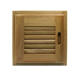 Whitecap 60720 Teak Louvered Door and Frame Righthand Opening