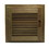 Whitecap 60722 Teak Louvered Door and Frame - 15" x 15", Right Hand Opening
