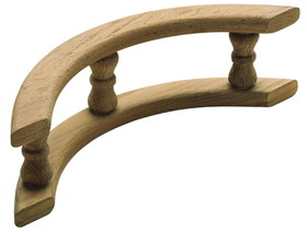 Whitecap 60801 Teak Standard 90 Degree Pin Rail Corner