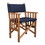 Whitecap 61052 Teak Director's Chair with Navy Cushion - 18-1/2"