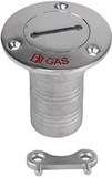 Whitecap 6123C Stainless Steel Gas Hose Deck Fill with Key - 90°, 1-1/2