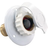 JR Products 62155 White Aluminum City Water Flange - 12