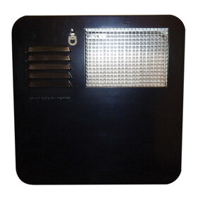 Suburban 6261AEB Radius Corner Water Heater Door for 4 & 6 Gallon Water Heaters - Black