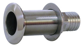 Whitecap 6540 Stainless Steel Thru-Hull with Barb - 5/8" Hose, 5/8" Hull Thickness