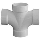 Genova 73530 Double Sanitary Tee (All Hub) - 3 in., 10 Pack