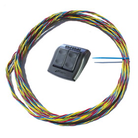 Bennett Marine ES2000A Euro-Style Rocker Switch - Bridge Control with 20' Wire Harness