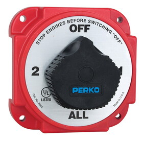 Perko 8603DP Heavy Duty Battery Selector Switch with Alternator Field Disconnect