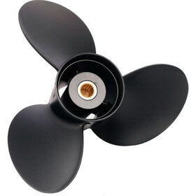 Solas 8611-155-17 Amita 3-E Plus Aluminum 3-Blade Propeller - RH, 15.5" Diameter x 17" Pitch x 19-Spline