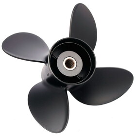 Solas 8613-143-19 Amita 4 Aluminum 4-Blade Propeller - RH, 14.25" Diameter x 19" Pitch x 19-Spline