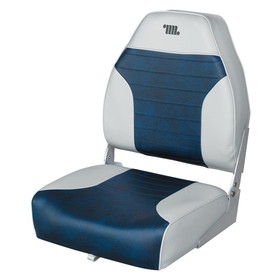 Wise 8WD588PLS-660 Plastic-Frame Seats - Grey/Navy