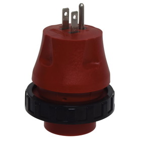 Valterra A10-1530DAVP Mighty Cord Detachable Adapter Plug - 15AM to 30AF, Red (Carded)