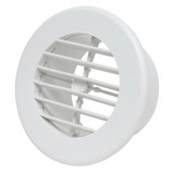 Valterra A10-3345VP Rotating Heating and A/C Register - 4" ID x 5-3/8" OD, White