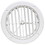 Valterra A10-3363VP Heating and A/C Register with 360&#176; Rotation (No Damper) - 5-1/4" ID x 7" OD, White