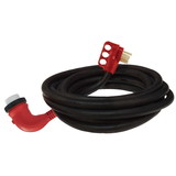 Valterra A10-5025ED90 Mighty Cord 90° LED Detachable 50 Amp Power Cord w/Handle - 25', Red