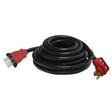 Valterra A10-5025ED Mighty Cord 50 Amp Detachable Power Cord with Handle - 25', Red