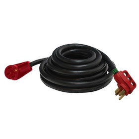Valterra A10-5025EH Mighty Cord 50 Amp Extension Cord w/Handle - 25', Red