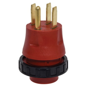 Valterra A10-5030DAVP Mighty Cord Detachable Adapter Plug - 50AM to 30AF, Red (Carded)