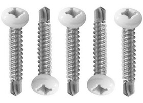 AP Products 012-PTK500W 8X1 Pan Hd Tri/Self Tap 8X1 Wht(500Pk)