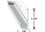 AP Products 021-56202-8 Insert Gutter Rail- Black- 8 Ft