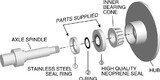 Bearing Buddy 60003 Spindle Seal Kit #3-2.56In Seal Diameter
