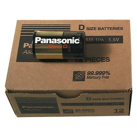 Universal Power Group C3788 Panasonic Alkaline Batteries - D-Cell, Pack of 12