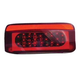 Fasteners Unlimited 003-81M1 Surface Mount Red LED Stop/Tail/Turn Light - Passenger, White Base