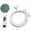 American Brass CRD-DX-APS80W RV Deluxe 5-Function Massaging Shower Kit With Pressure Assist And Water Saving Feature - White, Price/EA