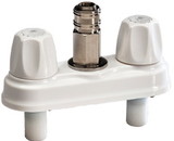 American Brass CRD-EMPR-QDC-WHT RV Quick Disconnect Valve With Metal Quick Connector