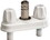 American Brass CRD-EMPR-QDC-WHT RV Quick Disconnect Valve With Metal Quick Connector