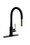 Dura Faucet DF-MK530SLK-MBSN Streamline Pull-Down RV Kitchen Faucet - Matte Black/Satin Nickel