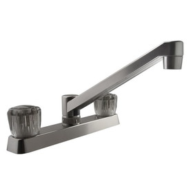 Dura Faucet Two-Handle Non-Metallic RV Kitchen Faucet - Brushed Satin Nickel
