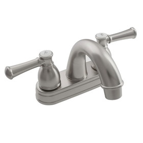 Dura Faucet Non-Metallic Designer Arc Spout RV Lavatory Faucet - Brushed Satin Nickel
