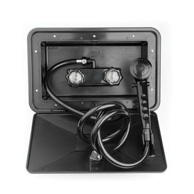 Dura Faucet RV Exterior Shower Box Kit - Black