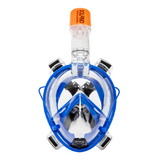 Dolfino Pro DPM17478LBLC Frontier Full-Face Snorkeling Mask - Large/X-Large, Blue