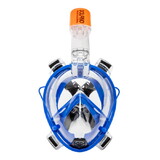 Dolfino Pro DPM17478SBLC Frontier Full-Face Snorkeling Mask - Small/Medium, Blue