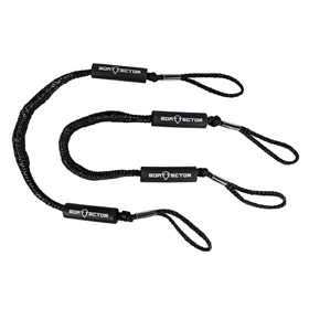 Extreme Max 3006.2352 BoatTector Bungee Dock Line Value 2-Pack - 4', Black