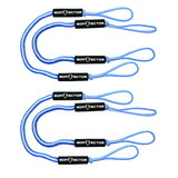 Extreme Max 3006.3243 BoatTector Bungee Dock Line Value 4-Pack - 4', Blue/White