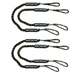 Extreme Max 3006.3266 BoatTector Bungee Dock Line Value 4-Pack - 5', Black/Gold