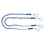 Extreme Max 3006.3089 BoatTector Bungee Dock Line Value 2-Pack - 8', Blue/White