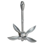 Extreme Max 3006.6663 BoatTector Galvanized Folding/Grapnel Anchor - 7 lbs.