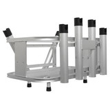 Extreme Max 3005.4257 Aluminum Jet Ski PWC Fishing Rod Rack and Cooler Combo - Compatible with RotoPax Fuel Can Mounts