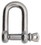 Extreme Max 3006.8246 BoatTector Stainless Steel D Shackle - 1/2"