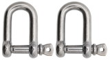 Extreme Max 3006.8249.2 BoatTector Stainless Steel D Shackle - 5/8