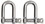 Extreme Max 3006.8249.2 BoatTector Stainless Steel D Shackle - 5/8", 2-Pack, Price/EA