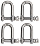 Extreme Max 3006.8249.4 BoatTector Stainless Steel D Shackle - 5/8
