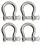 Extreme Max 3006.8306.4 BoatTector Stainless Steel Bow Shackle - 7/8", 4-Pack