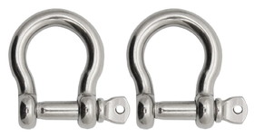 Extreme Max 3006.8309.2 BoatTector Stainless Steel Bow Shackle - 1", 2-Pack