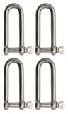 Extreme Max 3006.8207.4 BoatTector Stainless Steel Long D Shackle - 3/8