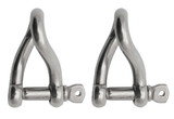 Extreme Max 3006.8222.2 BoatTector Stainless Steel Twist Shackle - 1/2