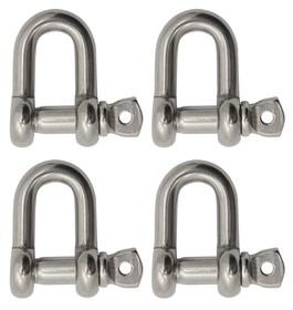 Extreme Max 3006.8269.4 BoatTector Stainless Steel Chain Shackle - 7/16", 4-Pack